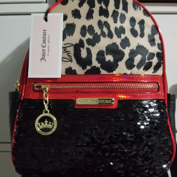 Juicy Couture Handbags - Juicy couture leopard backpack NWT